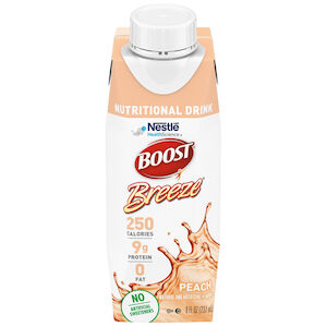 BOOST BREEZE PEACH 8OZ 24CS